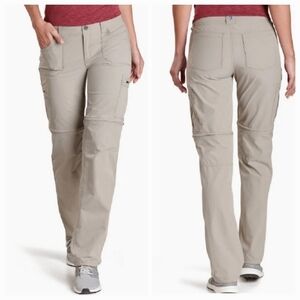 Kuhl Tan/Khaki Horizon Convertible Hiking Outdoor Active Pants/Shorts Sz 6 Short